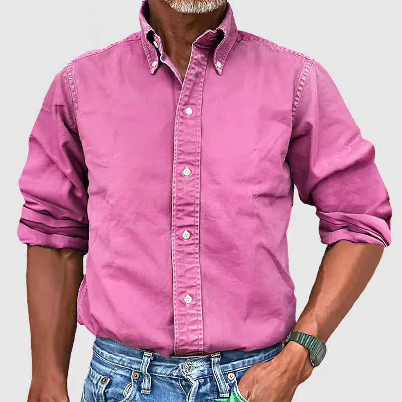 Traditional Casual Mens Button Down Shirt