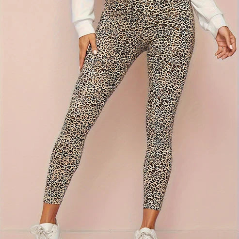 Fashionable Animal Print High Waist Leggings