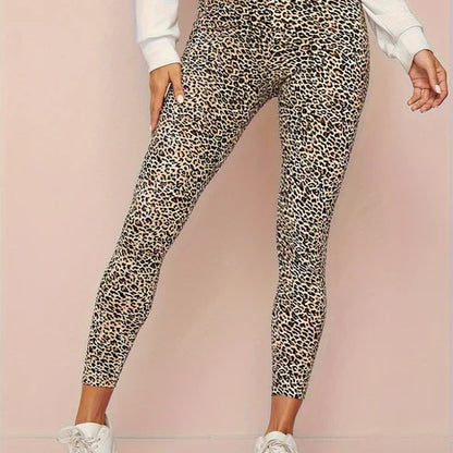 Fashionable Animal Print High Waist Leggings