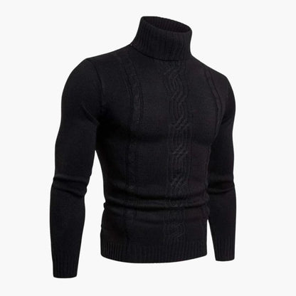 Men's Crew Neck Cable Knit Sweater