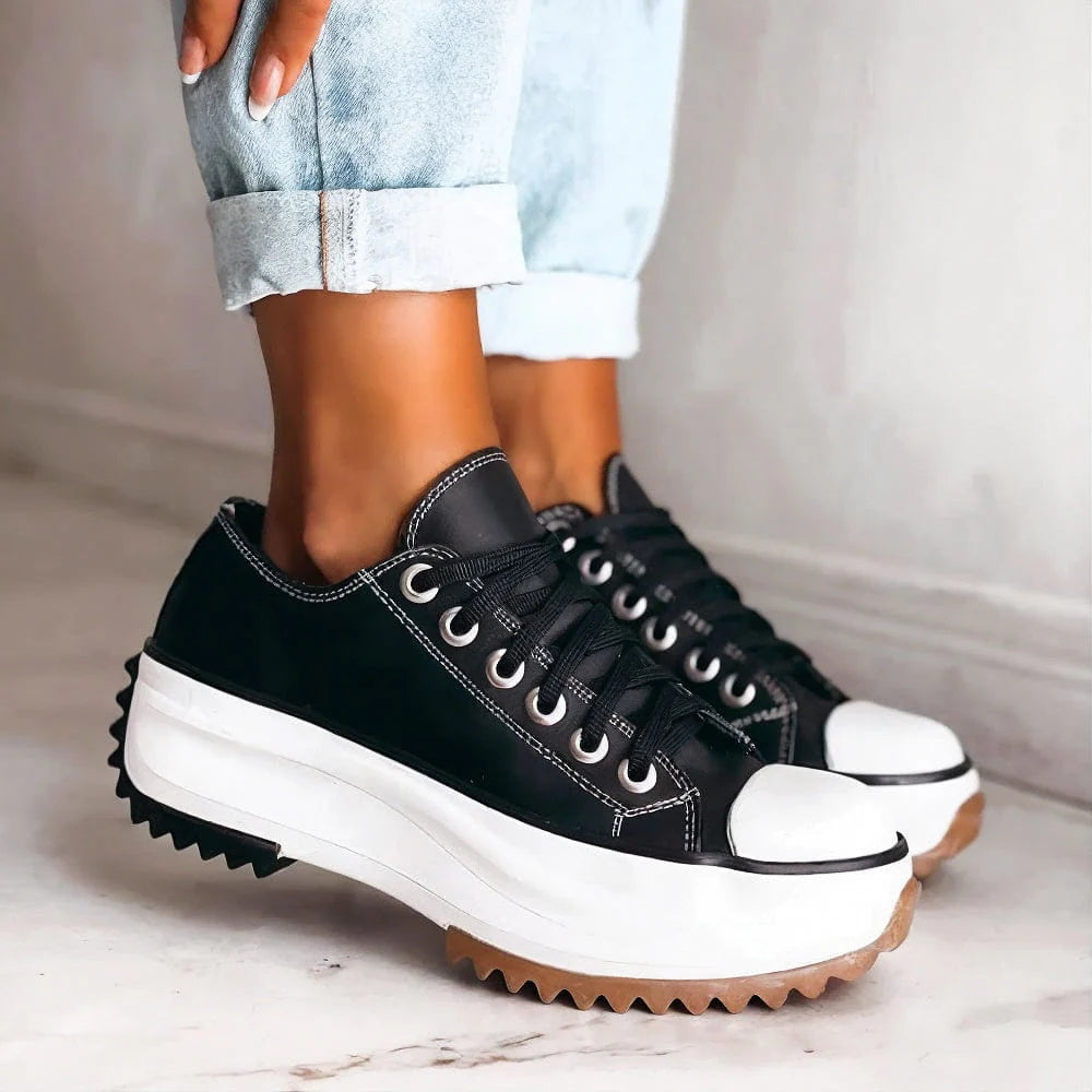 Elevated Lace Up Sneaker Boots