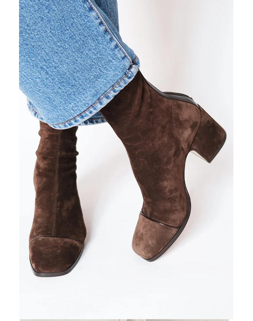 Comfortable High Heel Ankle Boots - Olytrend