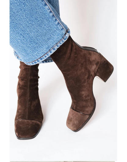 Comfortable High Heel Ankle Boots - Olytrend