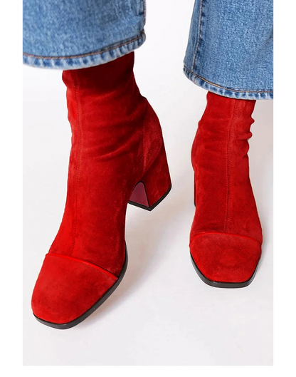 Stylish Low Heel Ankle Boots - Olytrend