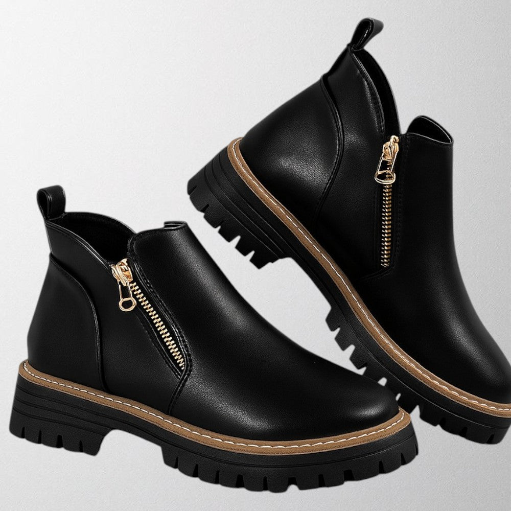Low Heel Ankle Boots