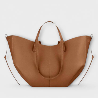 Large Brown Leather Daily Shoulder Bag