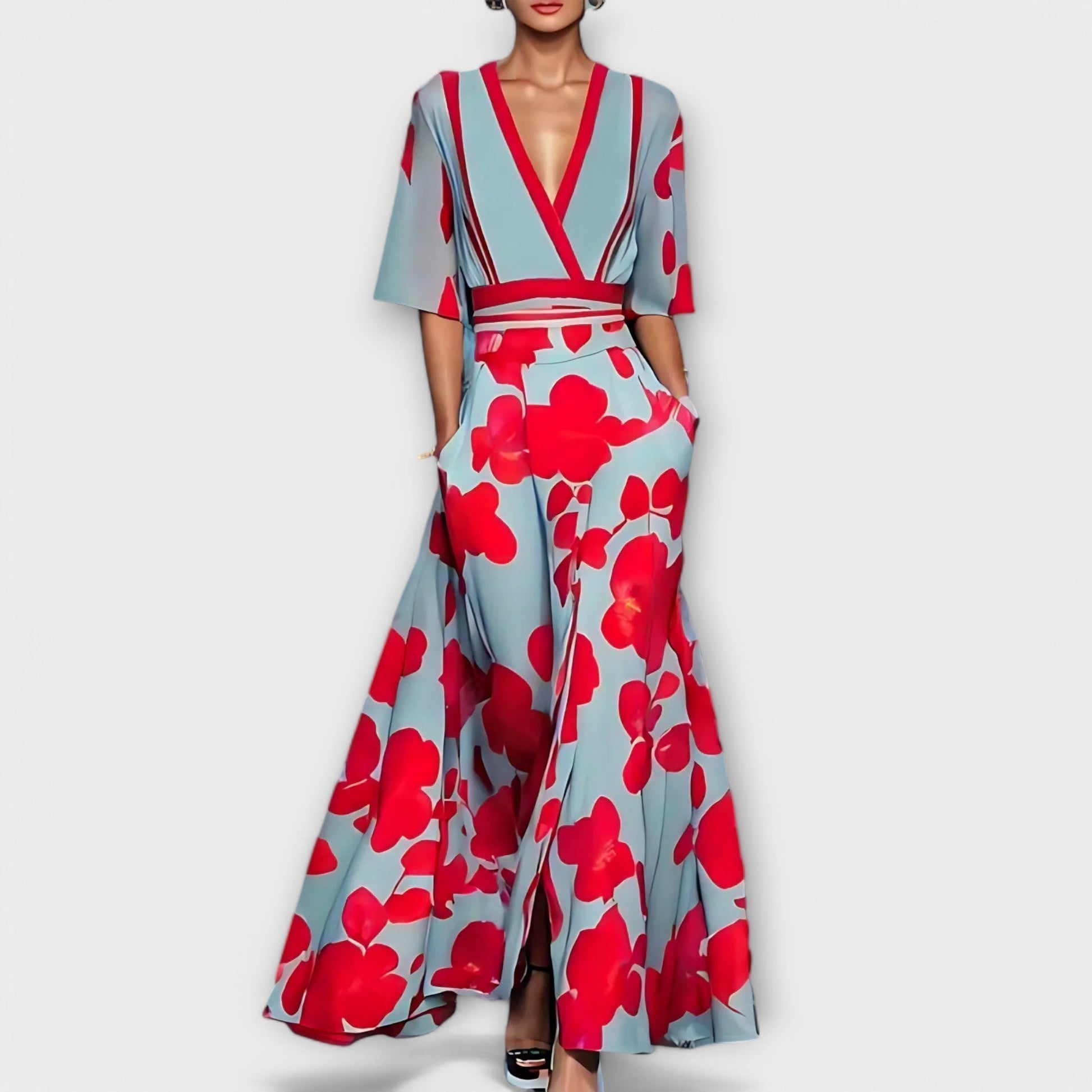 Elegant Flower Bodycon Dress for Women - Nocini