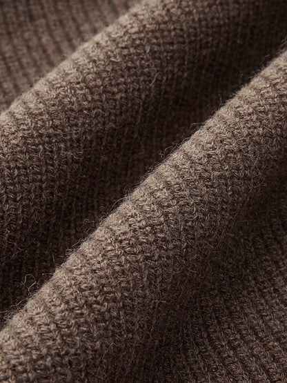 Textured Crew Neck Sweatshirt Dress