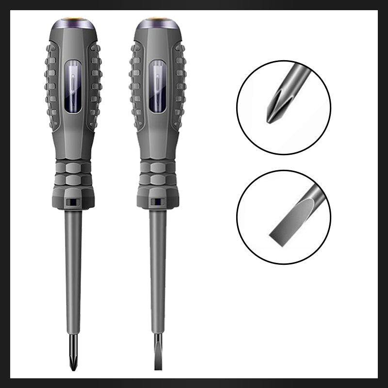 2-in-1 Screwdriver and Voltage Detector – SparkPro-2 pieces - (Crosshead + Slotted)-Nora Luxe