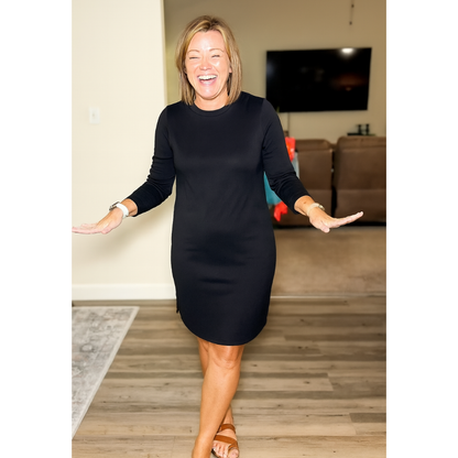Relaxed Fit Casual Round Neck Dress