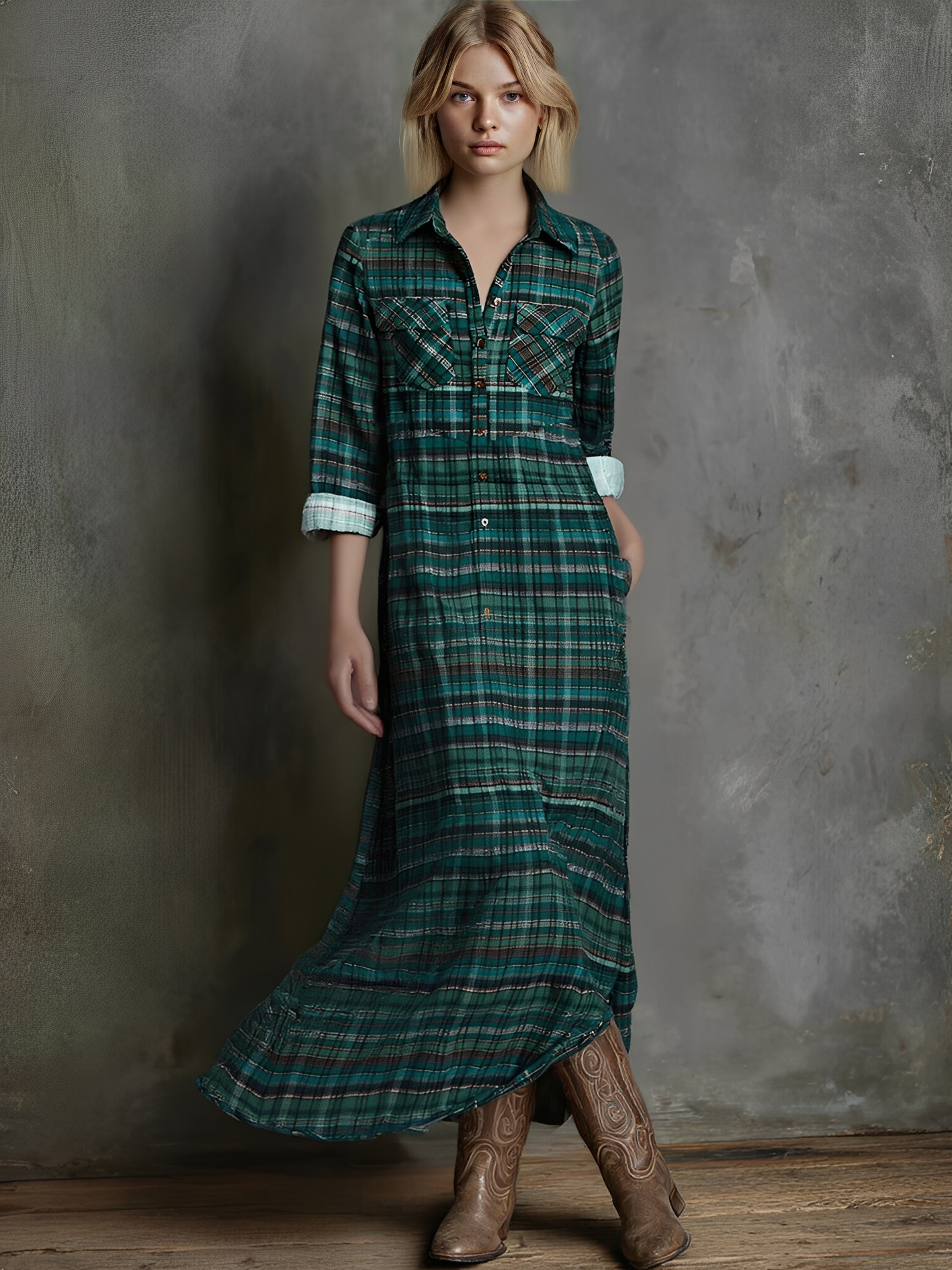 Long Floral Women's Maxi Dress - Olytrend