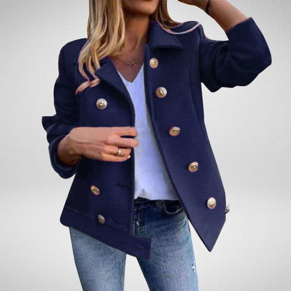 Women's Classic Fit Blazer with Double Buttons