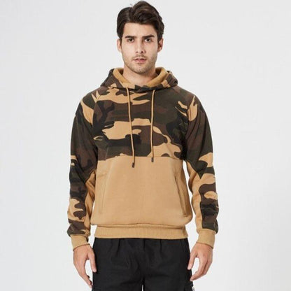 Relaxed Fit Camo Hoodie with Pockets - Nocini