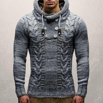 Men's Slim Fit Crew Neck Warm Sweater - Nocini