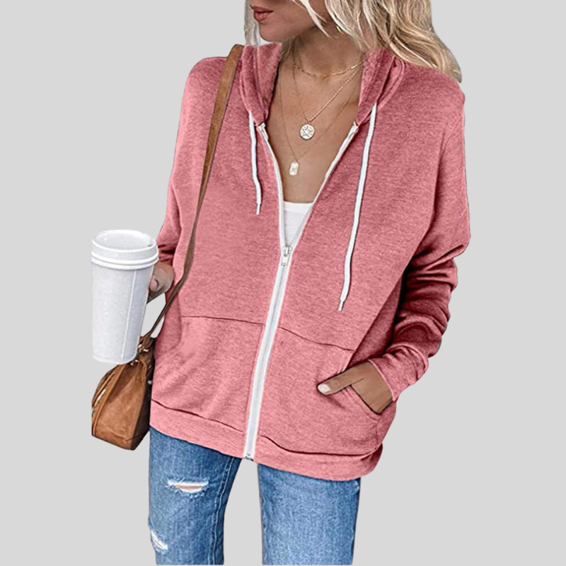 Warm Zip Up Coat for Women