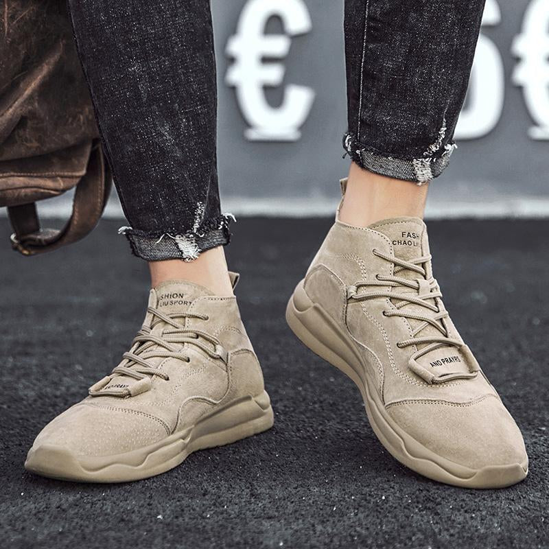 Men's High Top Suede Casual Sneakers - Nocini