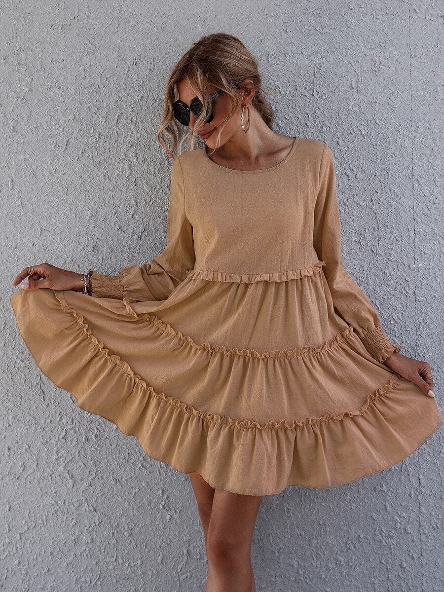 Cute Ruffled Mini Sundress for Women