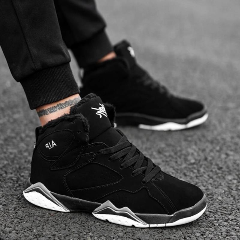 Men's High Top Sneakers with Cushioned Insoles