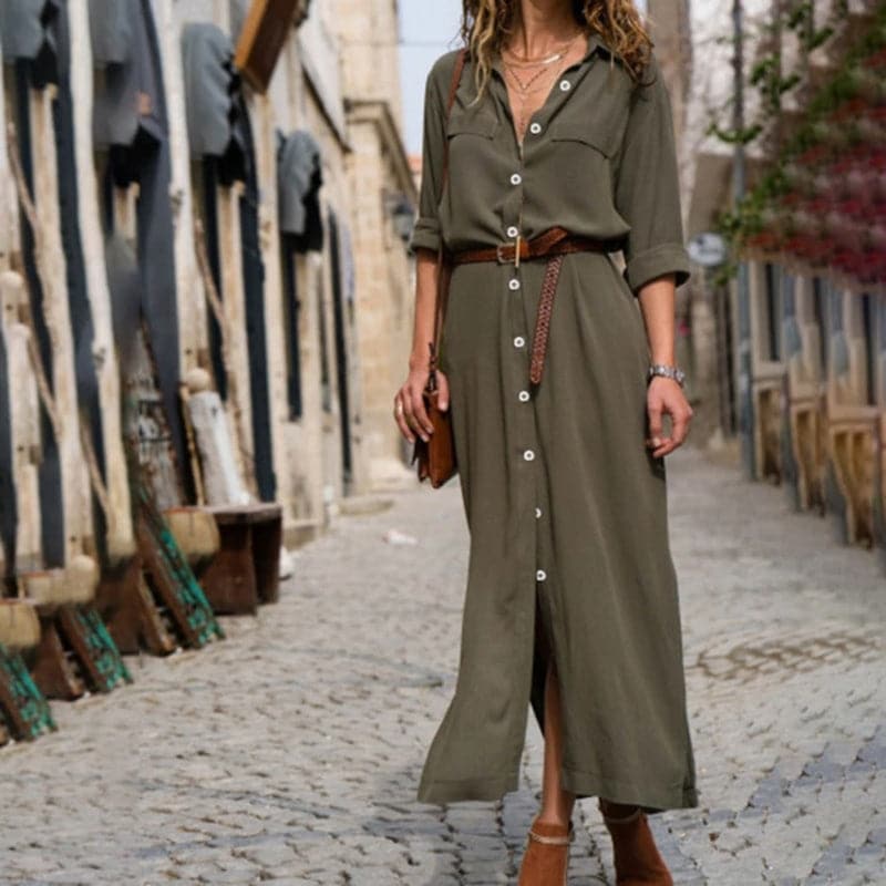 Chic Lightweight sundress with waist belt