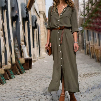 Chic Lightweight sundress with waist belt