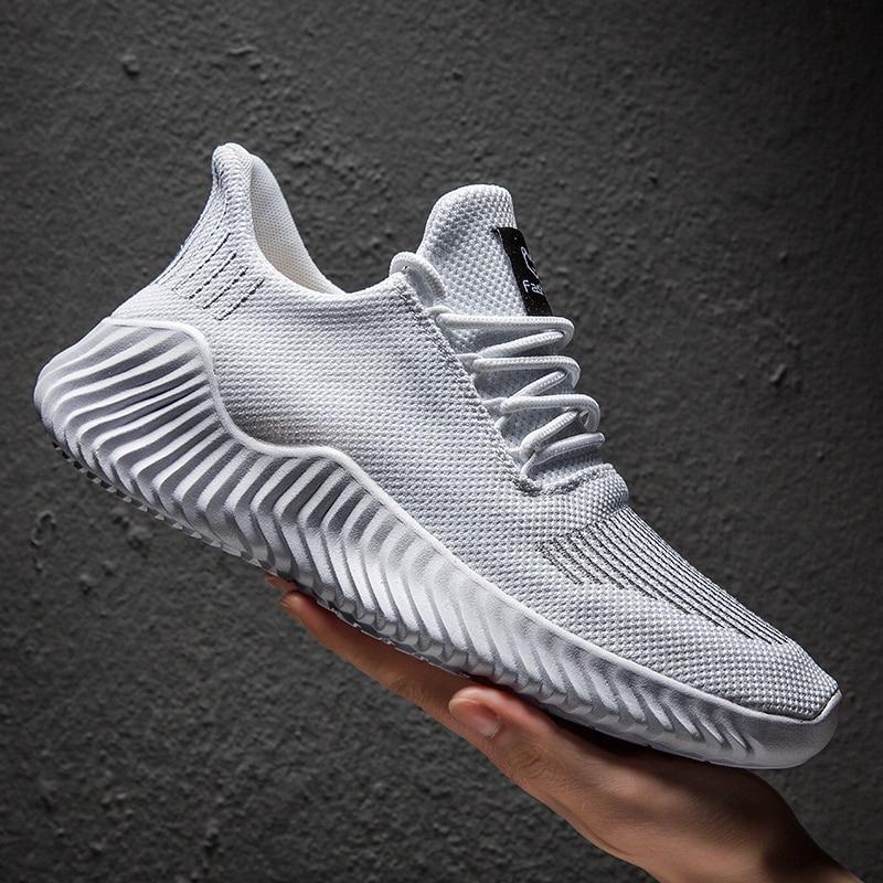 Men's Running Shoes - Lightweight Mesh Upper - Cushioned Sole