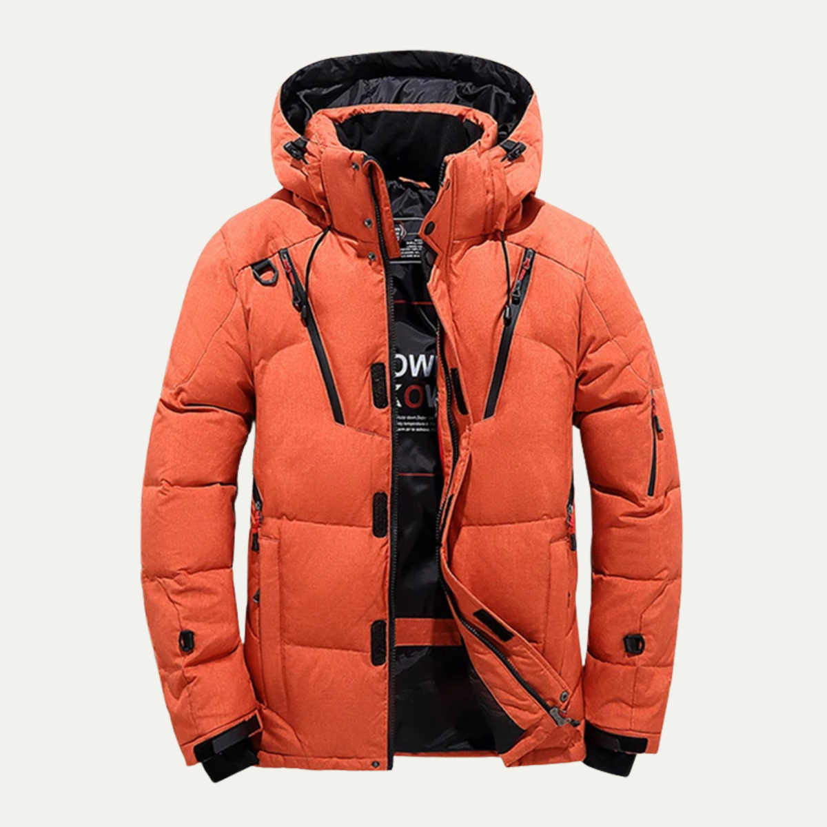 Warm Waterproof Men's Winter Parka Jacket with Hood