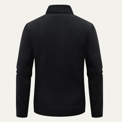Men's Insulated Black Puffer Jacket Coat