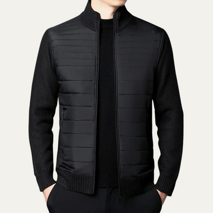 Warm Padded Men's Zip Up Cardigan Jacket