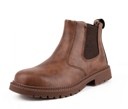 Tough Leather Work Boots for Men - Nocini