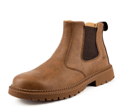 Tough Leather Work Boots for Men