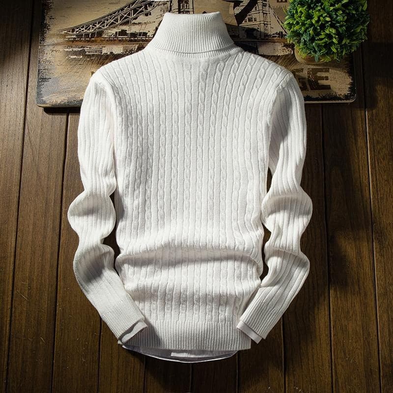 Warm Crew Neck Cable Knit Sweater for Men - Nocini