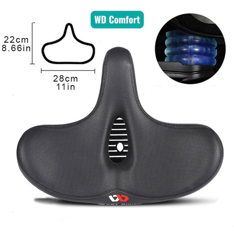 Premium Bike Seat Extra Wide Cushion Saddle