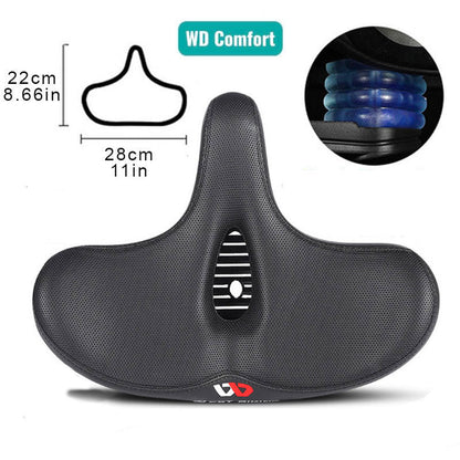 Premium Bike Seat Extra Wide Cushion Saddle