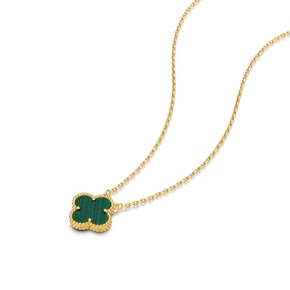 Luxury Gold Plated Silver Clover Pendant Necklace