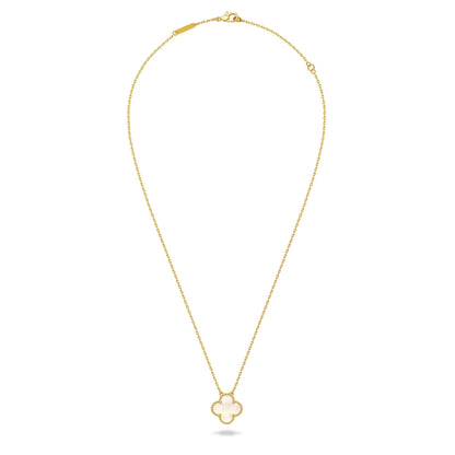 Luxury Gold Plated Silver Clover Pendant Necklace