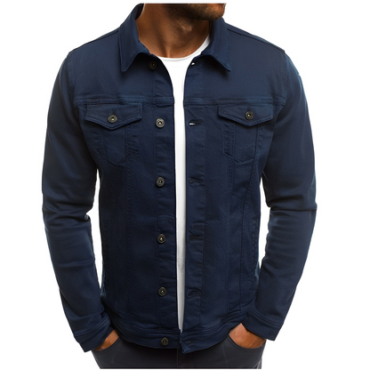 Men's Breathable Blue Jean Jacket
