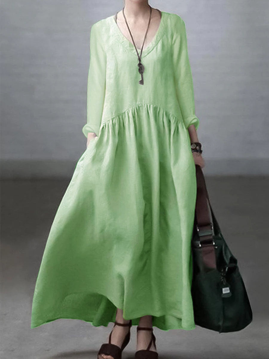 Comfy Women's Maxi Dress with Pockets