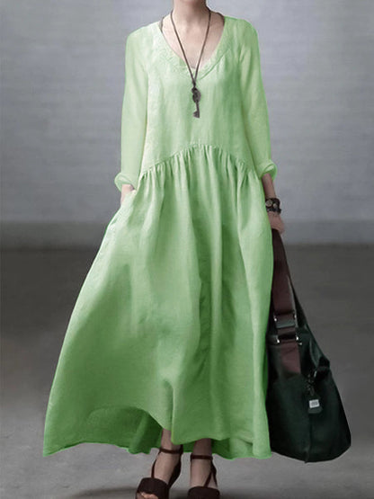 Comfy Women's Maxi Dress with Pockets