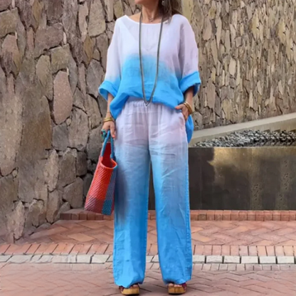 Comfortable Women's Outfit - Relaxed Fit Top & Trousers