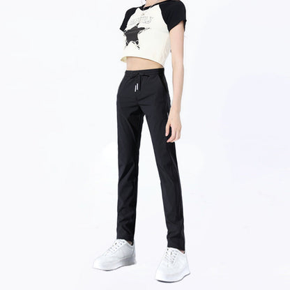 2025 New Models Unisex Quick-Dry Stretch Trousers-Black (Woman)-M-Nora Luxe