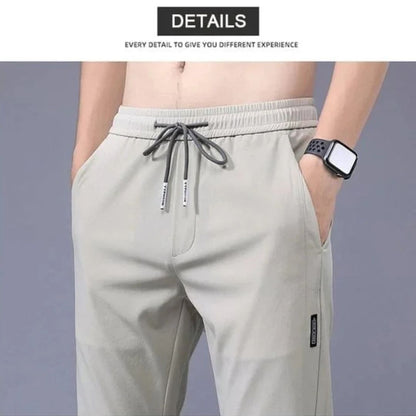 2025 New Models Unisex Quick-Dry Stretch Trousers-Dark grey (Man)-M-Nora Luxe