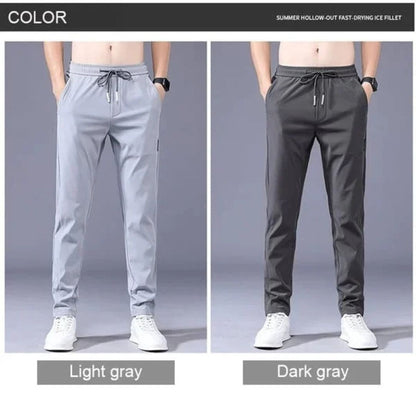 2025 New Models Unisex Quick-Dry Stretch Trousers-Dark grey (Man)-M-Nora Luxe