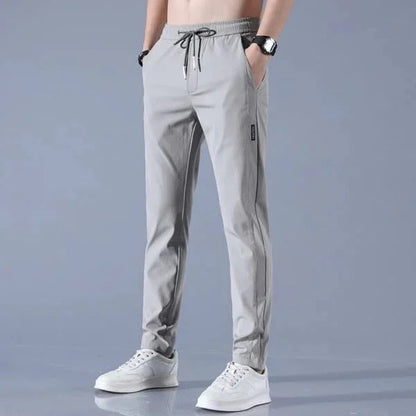 2025 New Models Unisex Quick-Dry Stretch Trousers-Light grey (Man)-M-Nora Luxe
