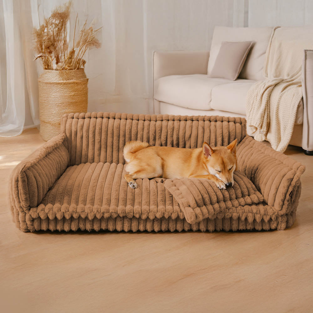 Comfortable Orthopedic Pet Dog Bed With Back Support - Nocini