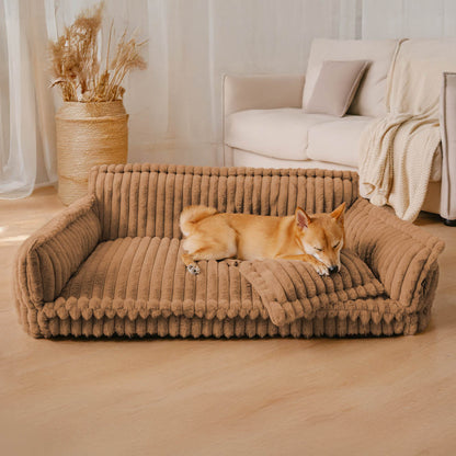 Comfortable Orthopedic Pet Dog Bed With Back Support - Nocini