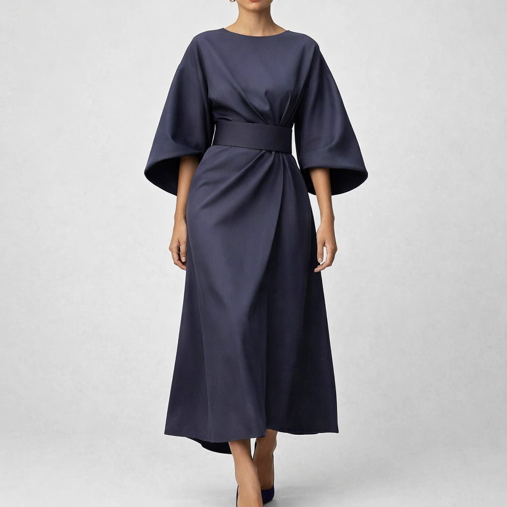 Ladies' Elastic Waist Kimono Dress - Nocini