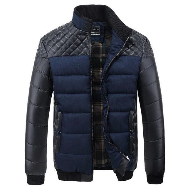 Warm Quilted Puffer Coat with Ribbed Cuffs - Nocini