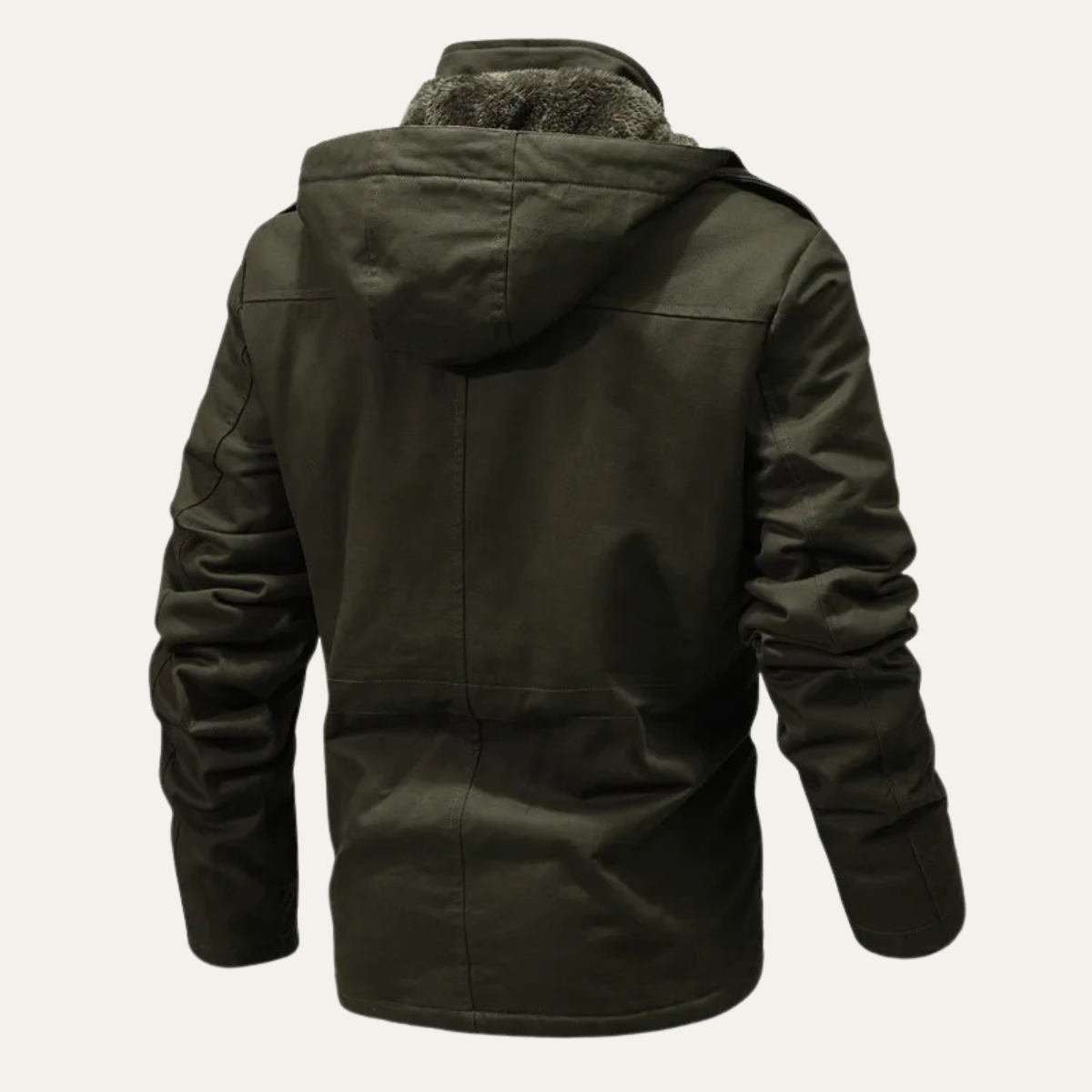 Waterproof Mens Hooded Cargo Parka with Extra Pockets