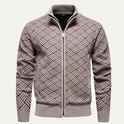Men's Thick Knit Casual Warm Cardigan Sweater