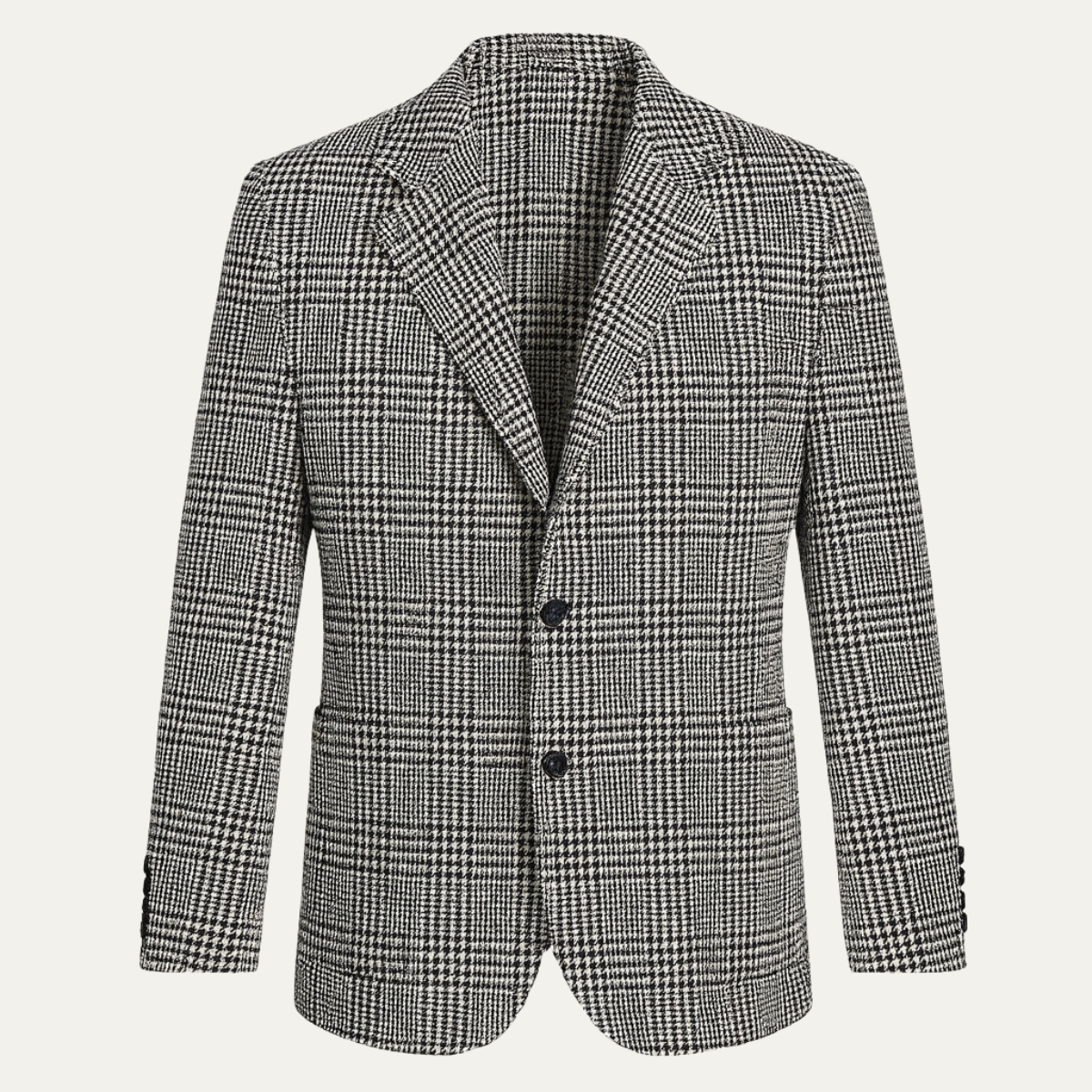 Men's Slim Fit Patterned Blazer Jacket - Nocini